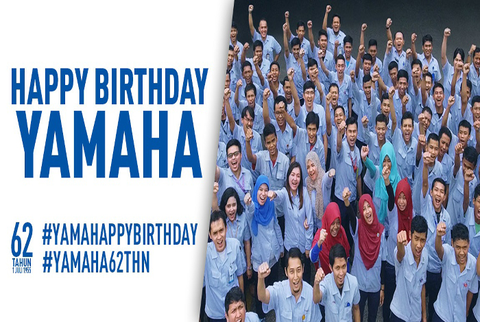Ucapan Happy 62nd Birthday Yamaha Motor Company dari 