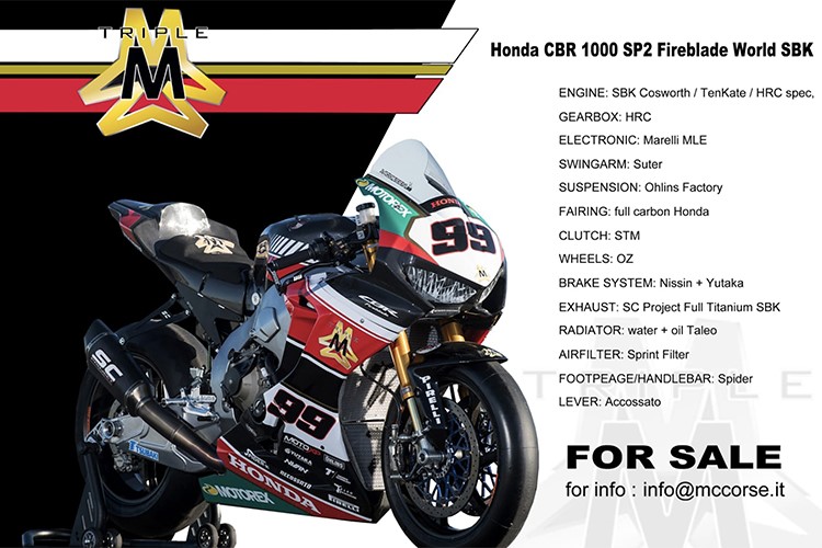 Mau Balap  Superbike WSBK  2019 Tim Triple M Jual 