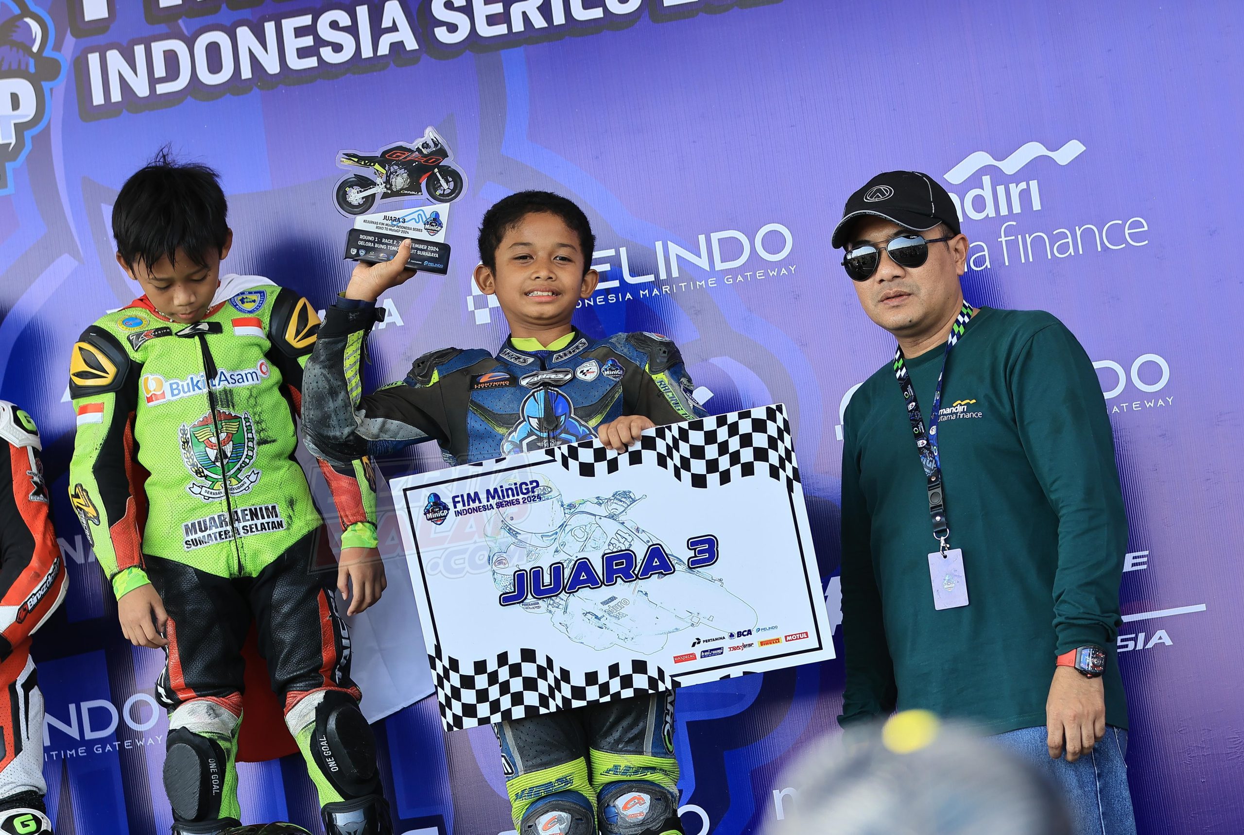 Dovi Podium-3 di event FIM Mini GP Indonesia Series 2024