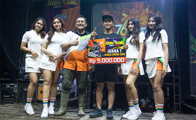 M Zidane Rajai Seri Pertama Trial Game Dirt 2025 di Semarang