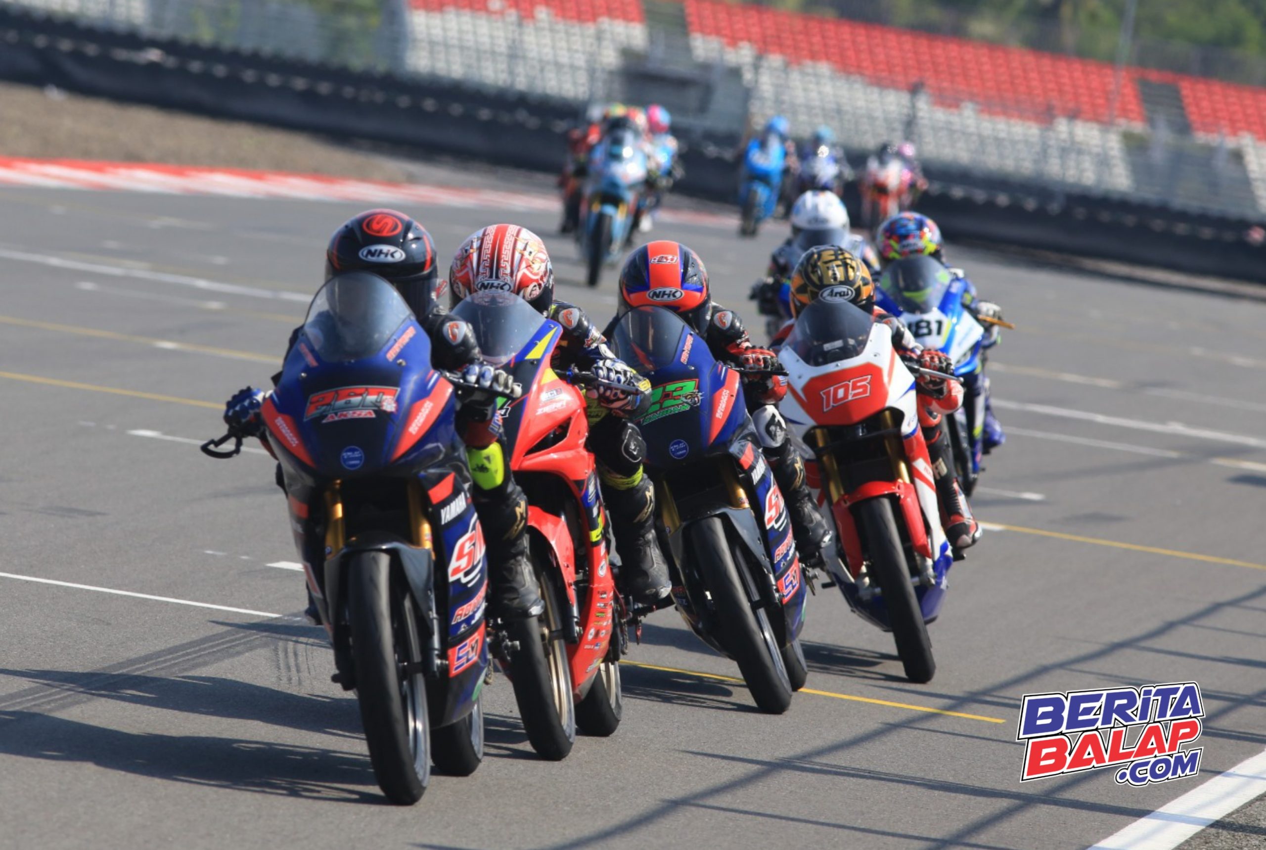 Duet Tim Yamaha Aditama GDT Racing Pancen Jos, Borong Podium 1-3 Kelas Junior Sport 150 MRS 2025 Mandalika