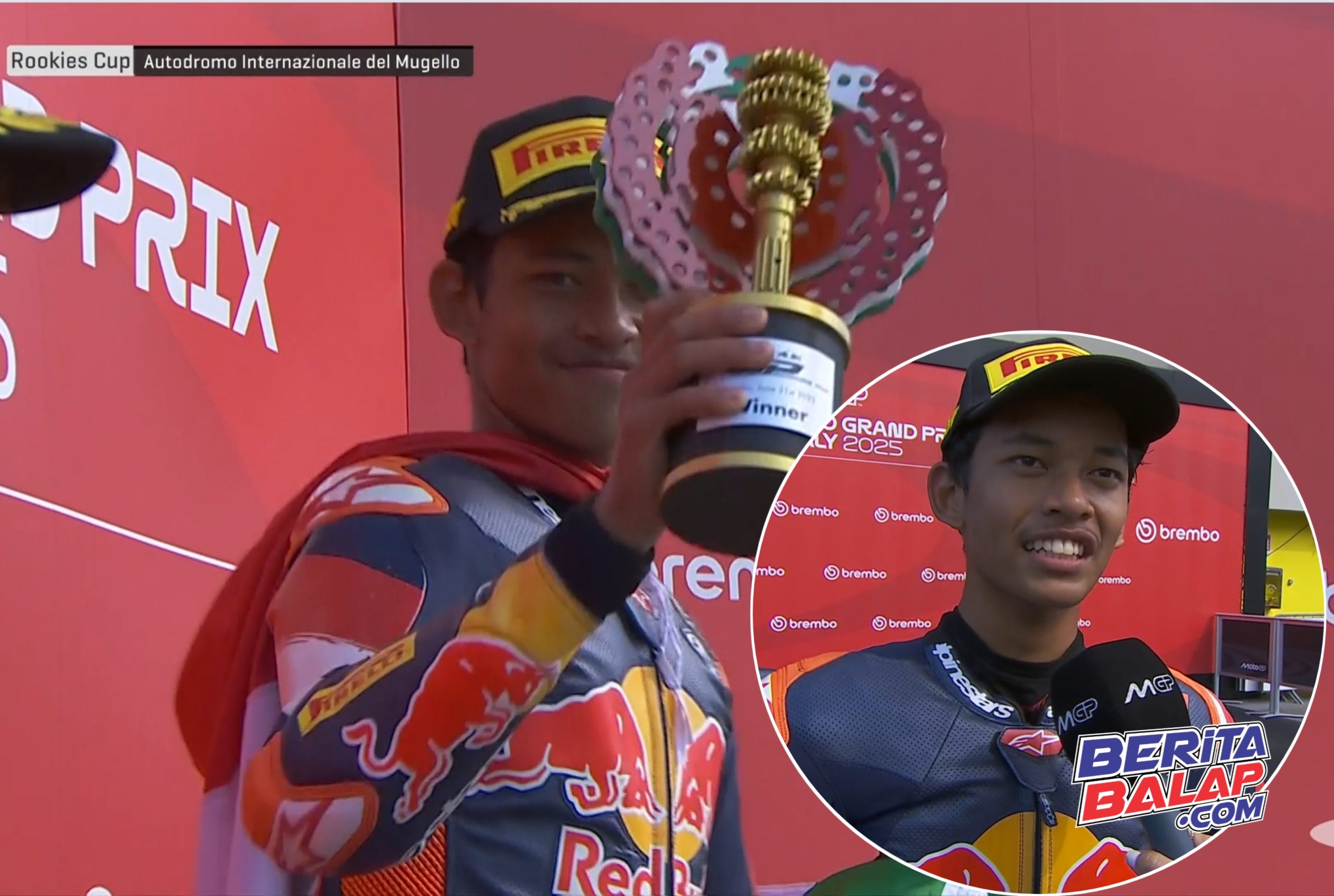 Veda Ega Juara 1 Rookies Cup Mugello 2025
