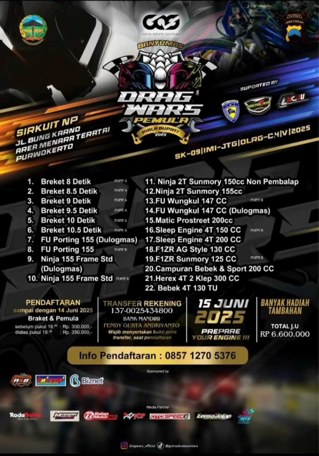Drag Wars Pemula Banyumas