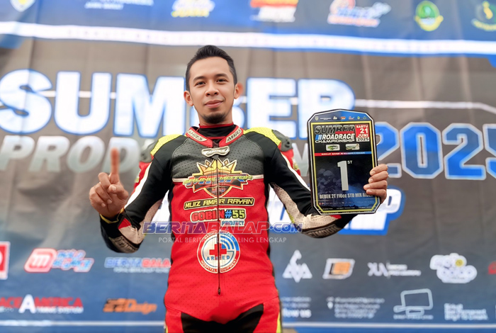 Tebus Kesalahan ! Jafar Munir Sabet Podium Tertinggi Bebek Tiet di Sumber Production Road Race