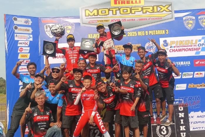 Honda Yukido Menyala ! Dominasi Kemenangan Novice dan Beginner Race 1 di Motoprix 2025 Subang