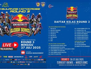 Mantap ! Cleosa Series Dan Kejurnas Grasstrack Motocross Siap Hadir di Magelang Akhir Pekan Ini