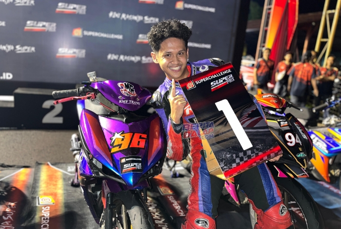 Ketiban Durian Runtuh ! HF Rasya Amankan Podium Tertinggi Novice Race 1 di Super Prix 2025 Tasikmalaya