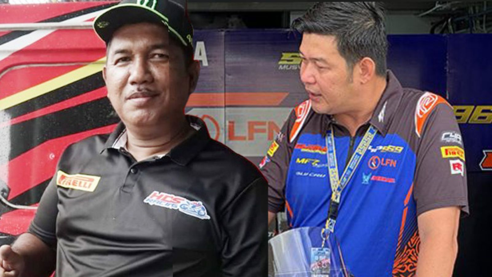 Dua mekanik yang mengawal, Om Hawadis dan Robert Cong