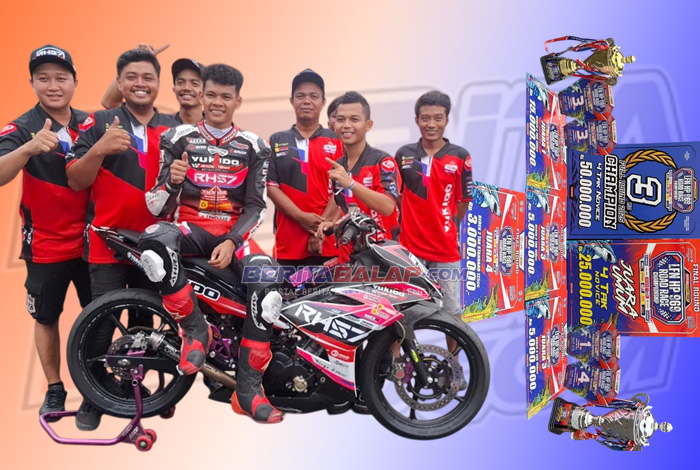 Sabet Gelar JU Novice, RH57 Bawa Pulang Rp 103 Juta di Final LFN HP969 Road Race 2025 Surabaya