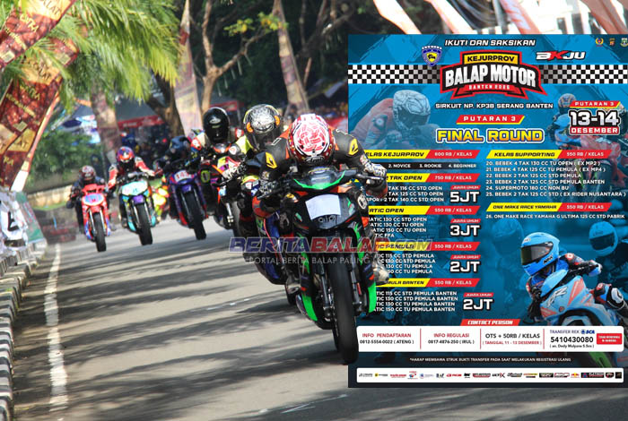 Final Kejurprov Balap Motor Banten 2025 Siap Tayang di Serang Akhir Pekan Ini, Langsung Hadirkan 4 JU