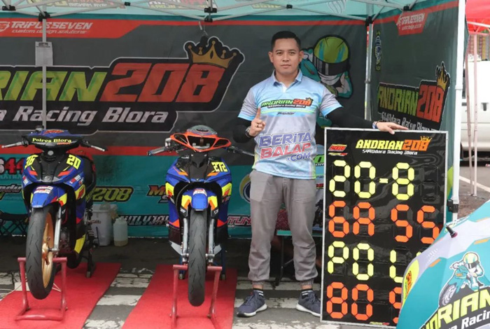 Home Race! Andrian 208 S440DARA Siap Tampil Full Power di DWS Road Race Blora 2026, Akhir Pekan Ini