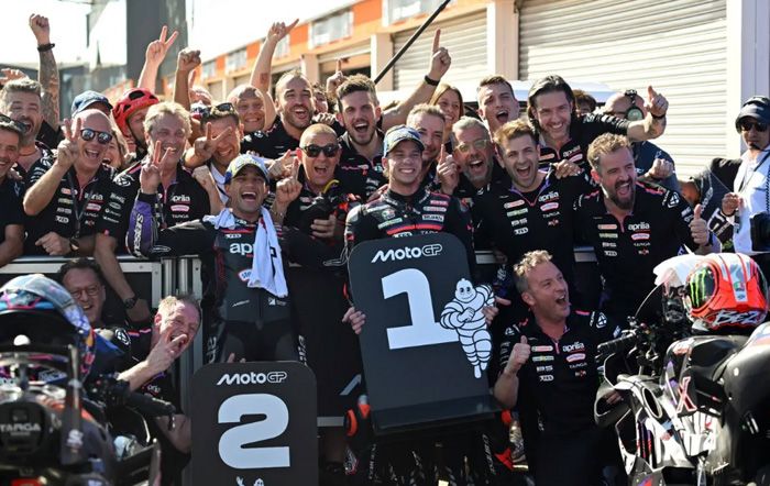 Hasil MotoGP 2026 Amerika : Duo Aprilia Menang Lagi