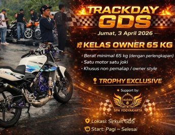 Habis Lebaran Gaspol ! Trackday GDS Hadirkan Kelas Owner 65 Kg, Heaven 8 Spa Support