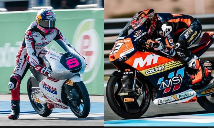 Veda Ega Pratama Vs Hakim Danish, Indonesia Vs Malaysia, Grid Ke-4 dan Ke-3 Moto3 Brasil
