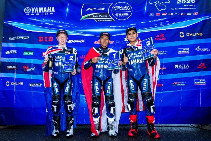 Sabian Fathul Ilmi Juara Yamaha R3 BLU CRU Asia-Pacific Championship di Australia