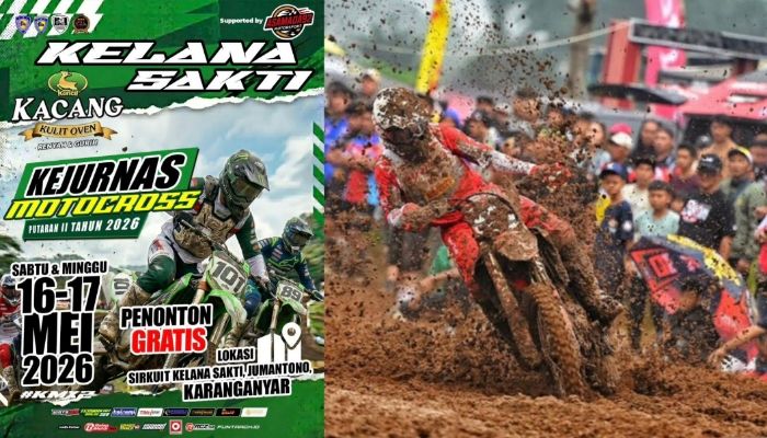 Nonton Gratis! Putaran Kedua Kejurnas Motocross 2026 Siap Hadir di Karanganyar Akhir Pekan Ini