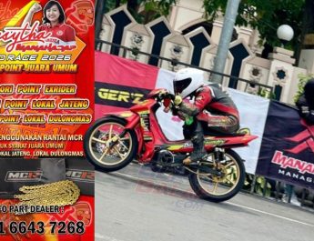 Catat ! Syarat JU Buat 3 Kelas Casytha Manahadap Road Race 2026 Purbalingga Wajib Pakai Rantai MCR