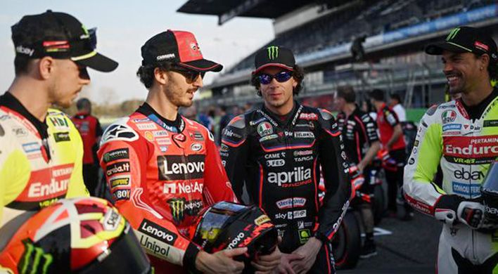 4 Rider Italia Posisi 1-2-3-4, Ini 10 Rider Langsung Lolos Q2 MotoGP Mugello