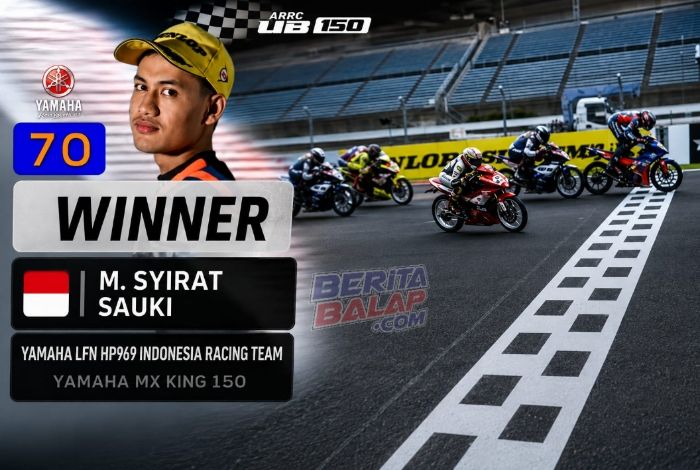 Pecah Telur Syirat Sauqi Podium Juara UB150 ARRC 2026 Motegi Jepang ‎