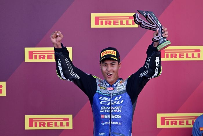 Aldi Satya Mahendra Raih Podium di World Supersport Misano