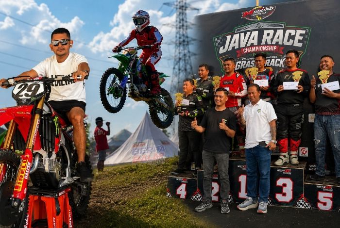 Bos SAE Racing Team Raih Podium Kelas Eksekutif MX di Kejurnas Grasstrack 2026 Solo