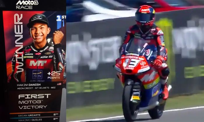 Pembalap Malaysia Pecah-Telur Podium Juara Moto3 Ceko, Veda Ega Pratama Finish Ke-5