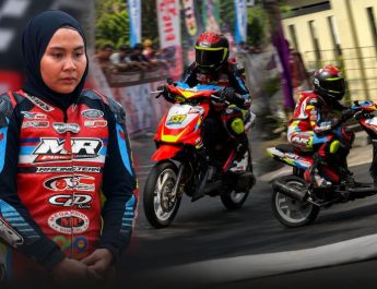 Pembalap Ayu dan Kalem Asal Klaten Jawara Balap Matik 130 cc Khusus Wanita di MR Pulley Road Race 2026 Ciamis