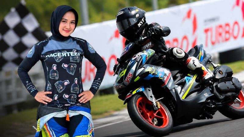 Eca Sabana Siap Tantang Rider Pria di YSR 2026 Mandalika, Bidik Juara Kelas Maxi Race 155