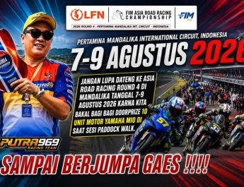 Haji Putra Siap Kasih Doorprize 10 Unit Motor Dalam Balap Asia LFN ARRC 2026 Mandalika