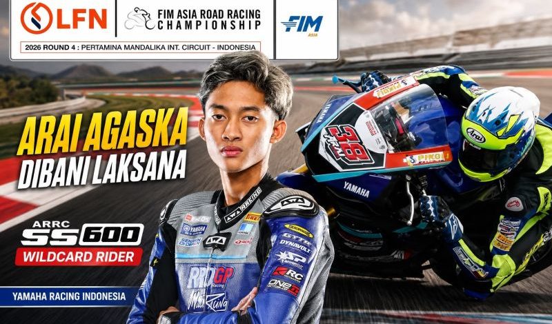 Arai Agaska Siap Tampil Wildcard Supersport 600 Di LFN ARRC 2026 Mandalika