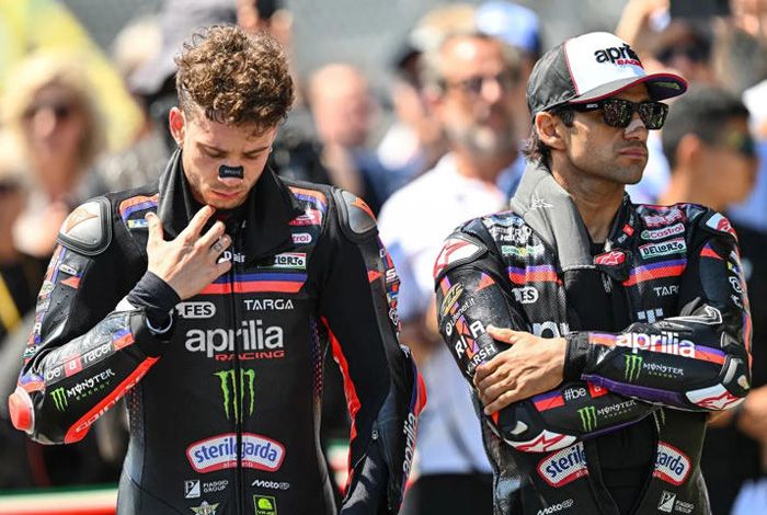 Garasi Aprilia Memanas! Insiden Hungaria Bikin Retak Hubungan Martin dan Bezzecchi