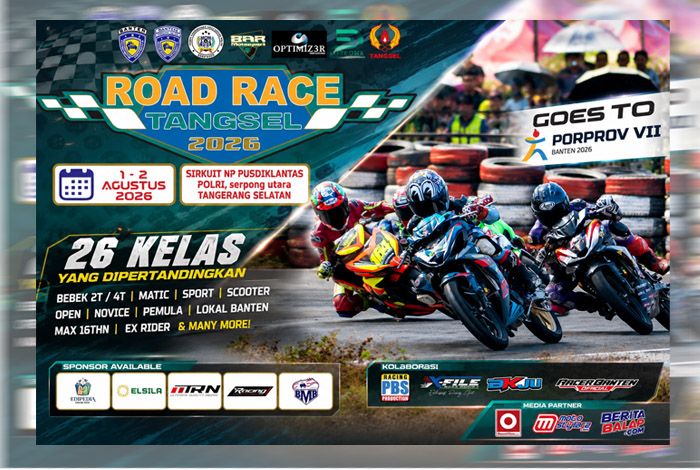 Road Race Tangsel 2026 Siap Digelar, 26 Kelas di Buka Untuk Ramaikan Persaingan di Pusdiklantas Polri