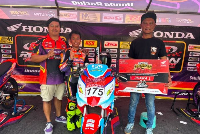 Rafi Boy Tak Terbendung, Honda 86 Ristan Kuasai Kelas Beginner AHDC 2026 Purwokerto