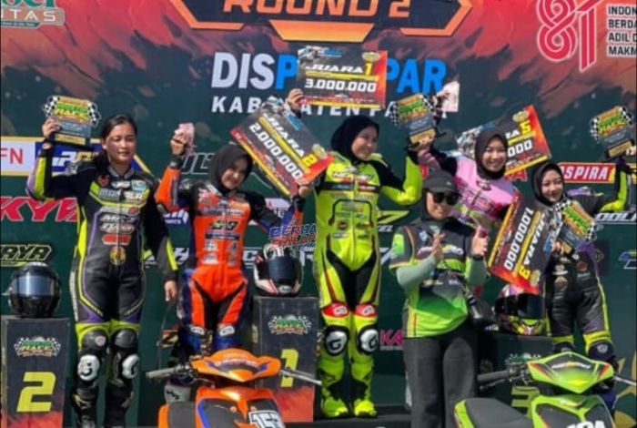Duel Eca Sabana Vs Fischella KW Berlanjut di Matic 131cc Wanita Paser Cup Race 2026
