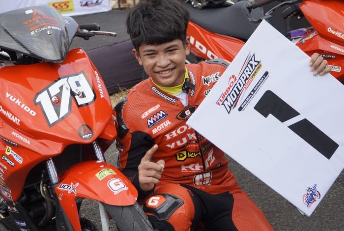 Maulana Malik Tampil Epic, Honda Yukido Kuasai Race 2 MP3 Rookie Motoprix Subang ‎