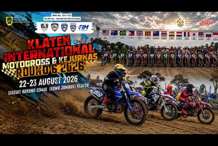Klaten International Motocross & Kejurnas Motocross Round 6 2026 Resmi Buka Penjualan Tiket, Hadirkan Rider Internasional