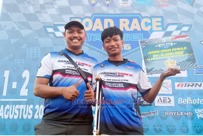 Gudang Snack Tangerang X Ilmi Motor Antar Respati Utomo Rebut JU Bebek Pemula di Road Race Tangsel 2026