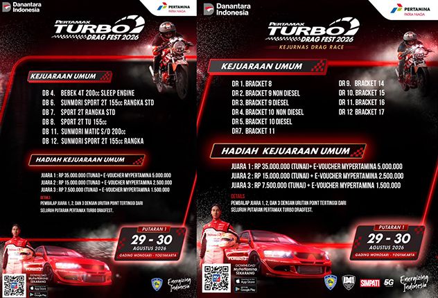 Mantap ! Pertamax Turbo Drag Fest 2026 Berhadiah Ratusan Juta Siap Digelar Akhir Pekan Ini Di Yogyakarta
