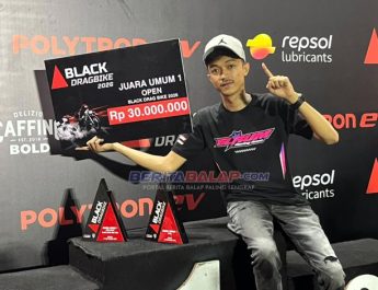 Final Black Drag Bike 2026 : Elrum Racing Team Sukses Kawal Ilham Unyil Tiada Lawan di Kelas Open