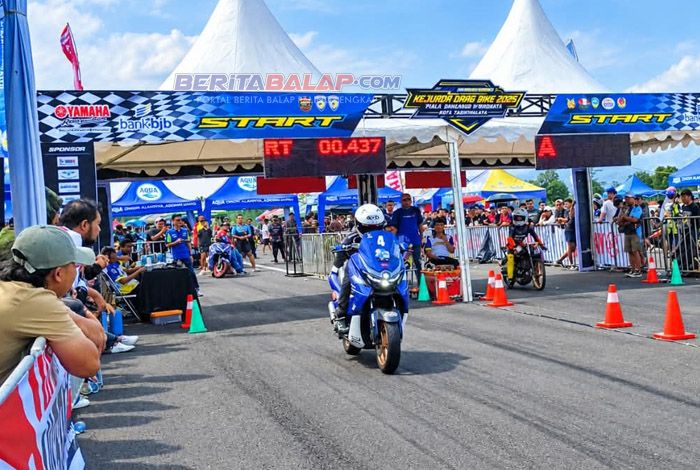650 Starter Ramaikan Kejurda Drag Bike Jabar 2026 Putaran 2 Tasikmalaya, Dua Nama Ini Jadi Jawara