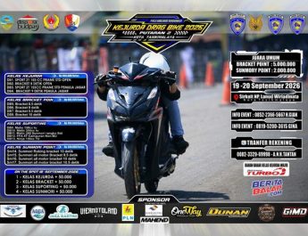 Kejurda Drag Bike Jabar 2026 Putaran 2 Lanjut Tasikmalaya (19-20 Sept), Berikut Informasinya…!