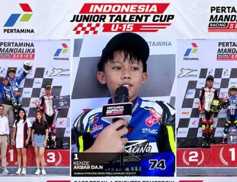 Kenzie Akbar ‘Paling Kecil Hingga Digendong’ Jawara Race 1 Indonesia Junior Talent Cup U-15 MRS 2026 Round 4