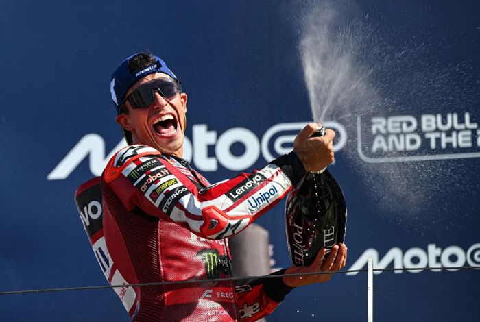 Tetap Tenang Kelola Risiko Jadi Kuncian Marquez Sapu Bersih Kemenangan di MotoGP Misano