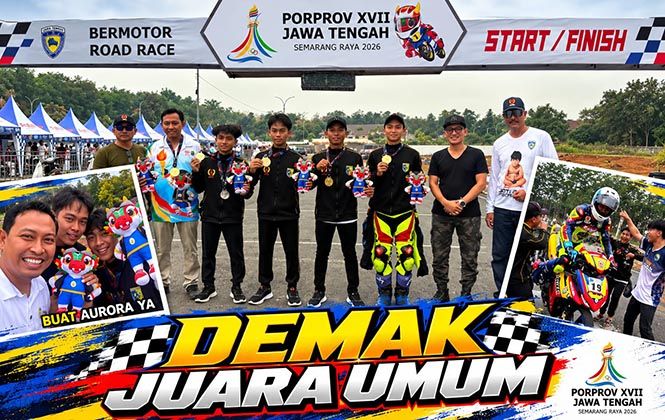 Kontingen Demak Juara Umum Cabor Bermotor PORPROV Jateng 2026, Raih 2 Emas Dan 2 Perak