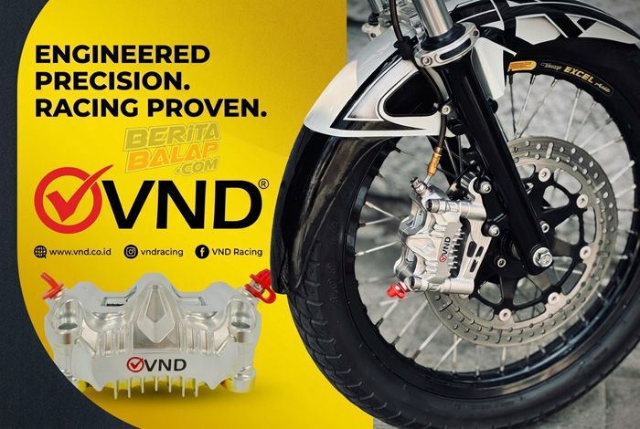Hadir Kaliper Radial 4 Piston by VND ! Buat King-Ninja150-XMax-Nmax-Aerox dll