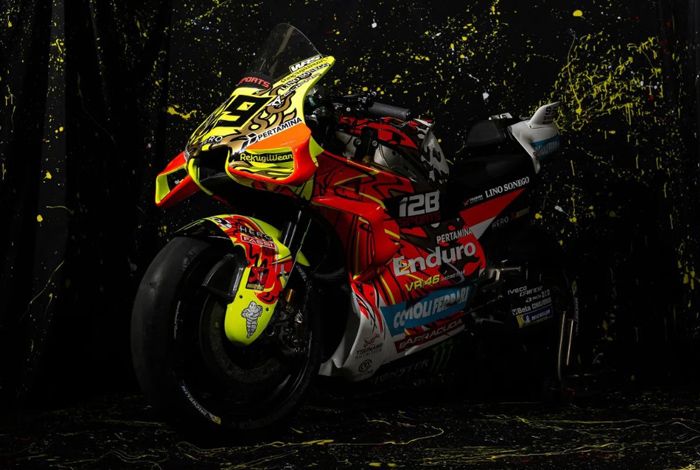 Livery Garuda dan Merah Putih Hiasi Ducati Pertamina Enduro VR46 di MotoGP Mandalika