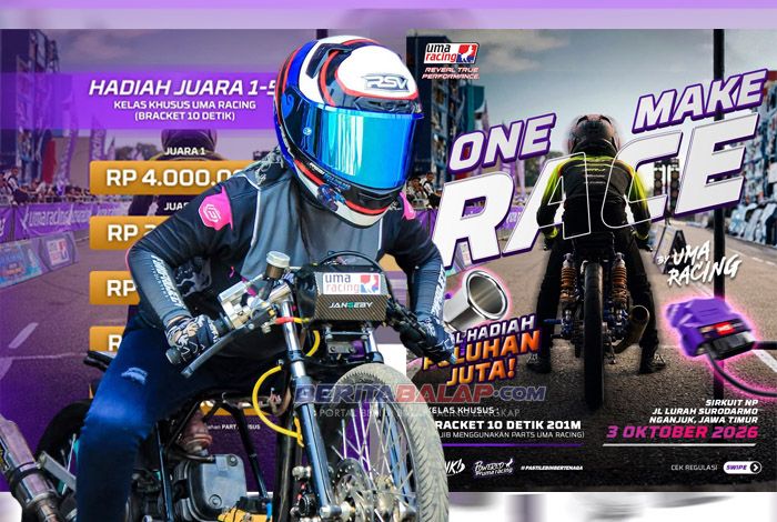 UMA Racing Kembali Hadirkan Tantangan ! OMR Bracket 10 Detik Siap Ramaikan Matapanah Rookie Drag Bike Nganjuk